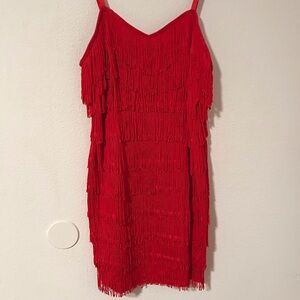 Frederick's of Hollywood Fringe Flapper Mini Dress